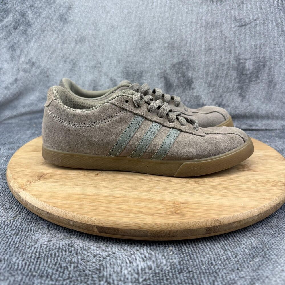 Adidas Shoes Womens Size 6 Gray Suede Low Top Casual Athletic Sneakers F35224